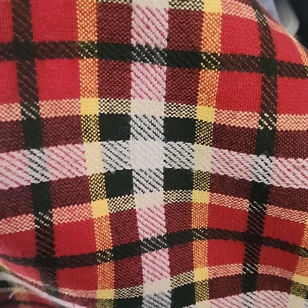 Vintage Wool Plaid A line Maxi Skirt with Belt Elastic Waist - Picture 9 of 9